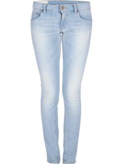 Lyseblå tætsiddende jeans
